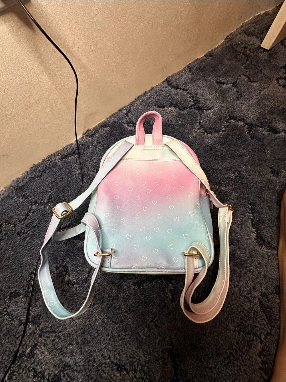 Under One Sky Pastel Unicorn Bear Mini Backpack - Pink Blue Mint
